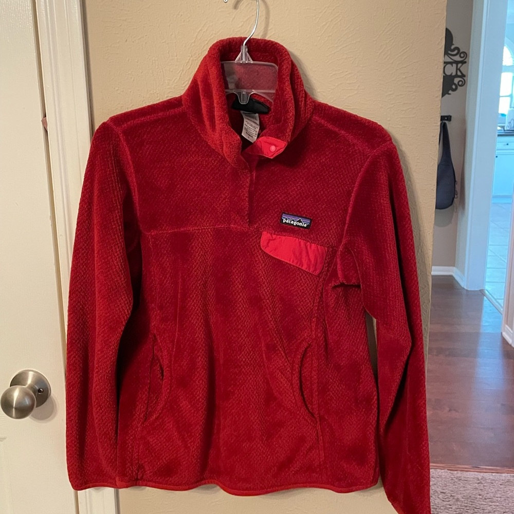 Patagonia Red Fleece Synchilla Pullover Size Small